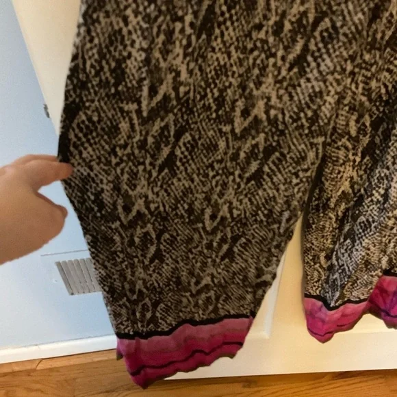 Anthropologie Bl-nk London Pezira Off-the-Shoulder Jumpsuit Animal Print L NWT - Picture 9 of 13